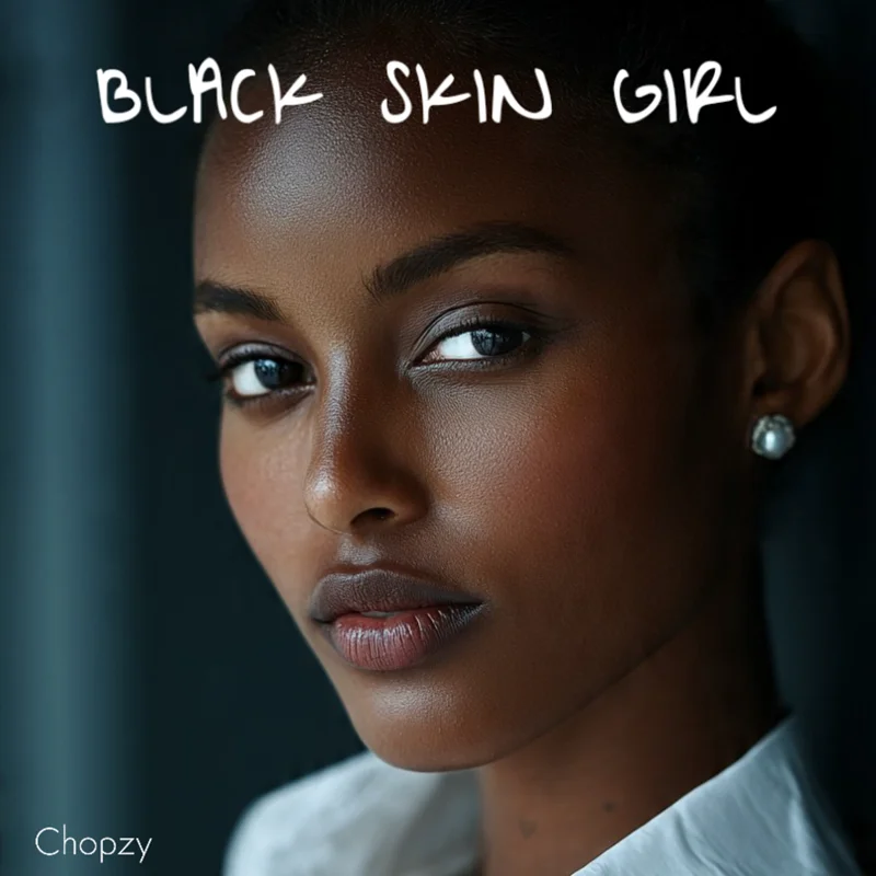 Black skin girl