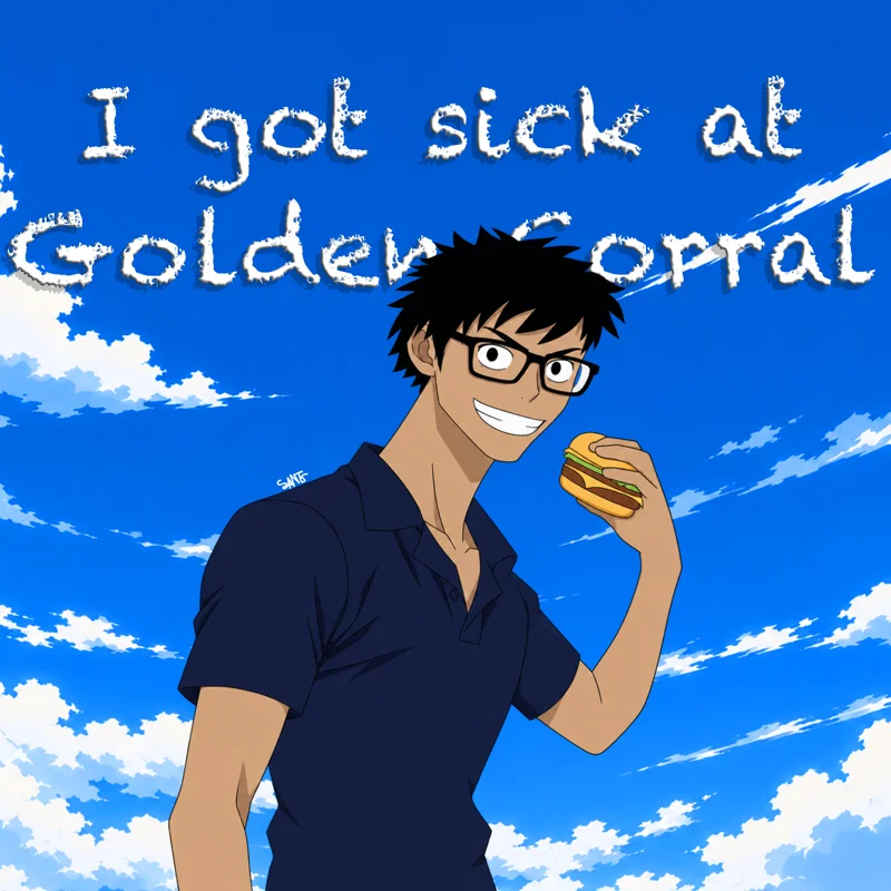 I got sick at Golden Corral